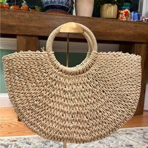 Straw Clutch Bag